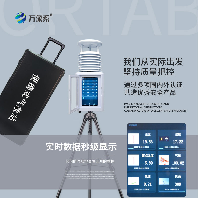 五要素便攜式氣象站